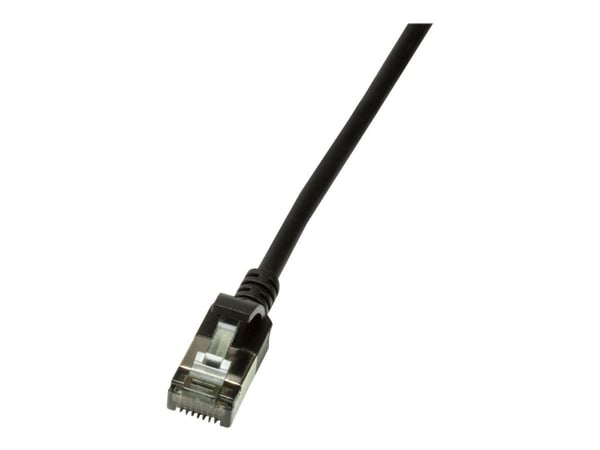 LogiLink SlimLine - Patch-kabel - RJ-45 (hane) till RJ-45 (hane) - 5 m - SSTP, PiMF - CAT 6a - startad, halogenfri, formpressad, hakfri - svart, RA... LogiLink SlimLine - Patch-kabel - RJ-45 (hane) till RJ-45 (hane) - 5 m - SSTP, PiMF - CAT 6a - startad, halogenfri, formpressad, hakfri - svart, RA...