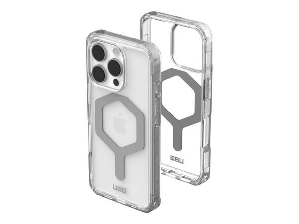 UAG Plyo Series - Baksidedeksel for mobiltelefon - MagSafe-samsvar - termoplastisk polyuretanramme (TPU), bakplate av polykarbonat - is/sølv - for ...