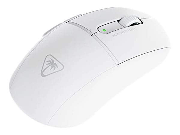 Turtle Beach Burst II Air - Mus - ergonomisk - optisk - 6 knapper - trådløs, kablet - 2.4 GHz, Bluetooth, USB-C - USB trådløs mottaker - hvit