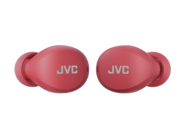 JVC HA-A6T - Gumy Mini - True wireless-hodetelefoner med mikrofon - i øret - Bluetooth - vannmelonrød