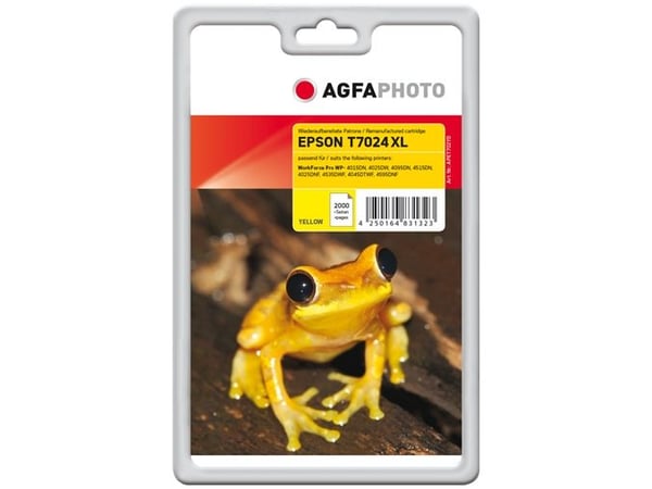 AgfaPhoto APET702YD, Keltainen, Väriainepohjainen muste, 2000 sivua