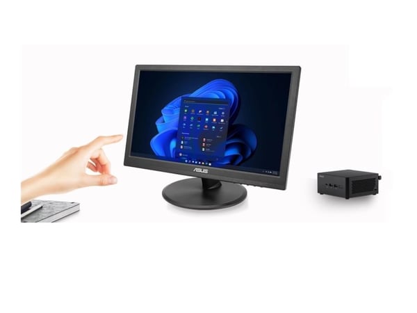 ASUS VT169HE - LED-skärm - 16" - pekskärm - 1920 x 1080 Full HD (1080p) @ 60 Hz - IPS - 220 cd/m² - 1000:1 - 5 ms - HDMI, VGA