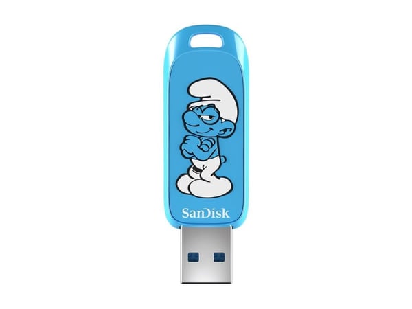 SanDisk Smurfs - Brainy Smurf Edition USB-flashstasjon - 64 GB - USB 3.2 Gen 1