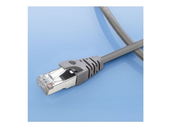 Qoltec - Koblingskabel - RJ-45 (hann) til RJ-45 (hann) - FTP - CAT 5e - uten hindringer - grå