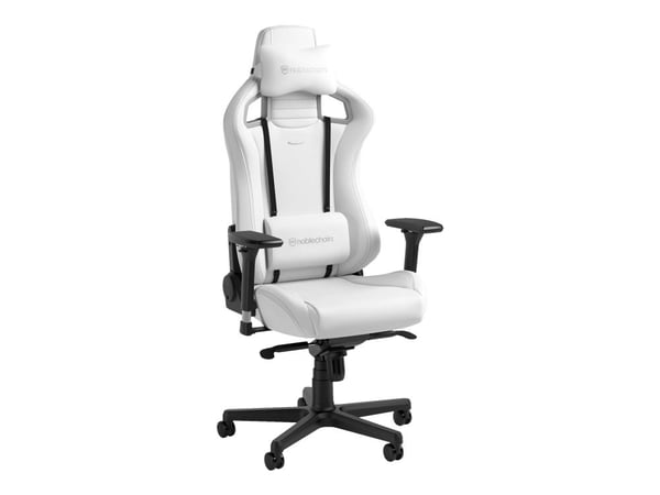 Noblechairs EPIC - Stol - ergonomisk - armlener - T-formet - roterende - polyuretan, kunstlær, pulverbelagt aluminium, high-tech synthetic leather ...