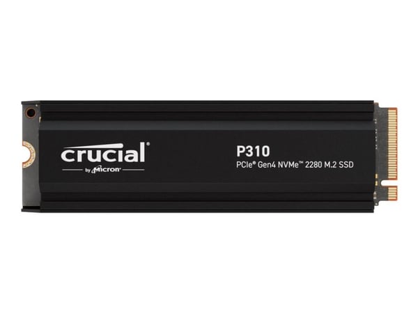 Crucial P310 2TB NVMe SSD med kylfläns