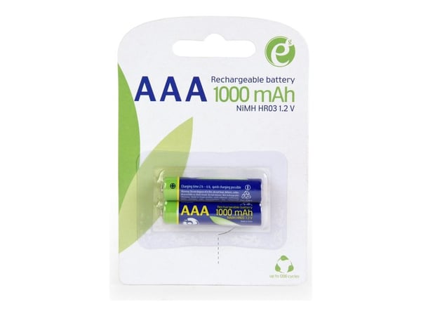 EnerGenie - Batteri 2 x AAA - NiMH - (oppladbart) - 1000 mAh