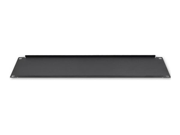 Qoltec - Rack täckpanel - massivt stål - svart - 2U - 19"