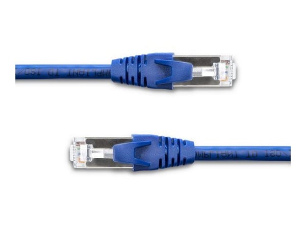 Qoltec - Koblingskabel - RJ-45 (hann) til RJ-45 (hann) - FTP - CAT 6 - uten hindringer - blå