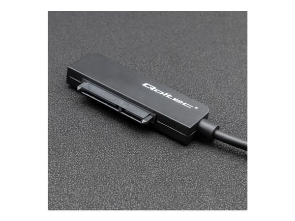 Qoltec - Grensesnittsadapter - 2.5" - SATA 3Gb/s - USB 3.0 - svart