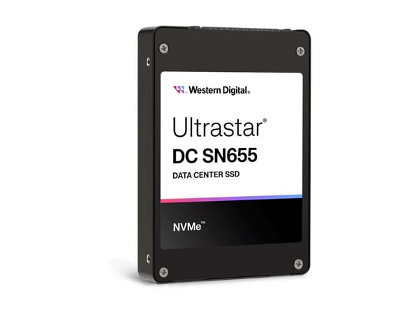 WD Ultrastar DC SN655 WUS5EA138ESP7E4 - SSD - Data Center - kryptert - 3.84 TB - intern - 2.5" - U.3 PCIe 4.0 (NVMe) - TCG Ruby Encryption