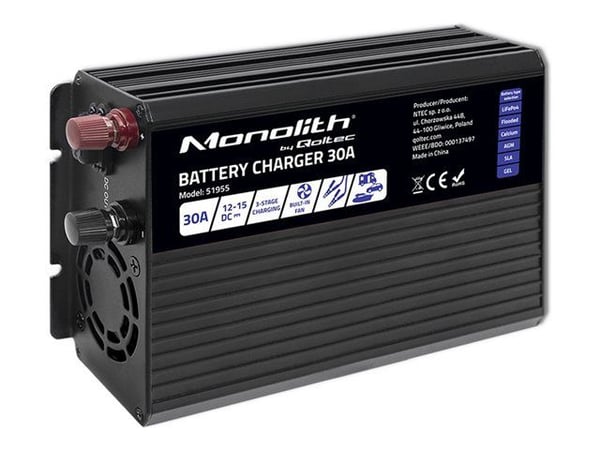 Qoltec Monolith 51955 - Batterilader - 12V - AC 180-260 V
