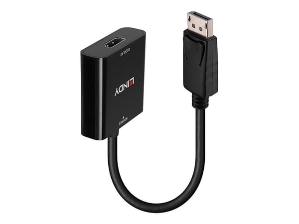 Lindy - Video adapter - DisplayPort hann til HDMI hunn - svart