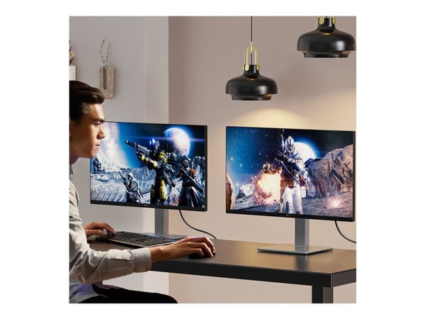Unitek - HDMI-kabel - HDMI hann til HDMI hann - 30 m - fiberoptisk - svart - 4K 60Hz støtte