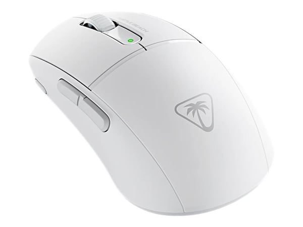 Turtle Beach Burst II Air - Mus - ergonomisk - optisk - 6 knapper - trådløs, kablet - 2.4 GHz, Bluetooth, USB-C - USB trådløs mottaker - hvit