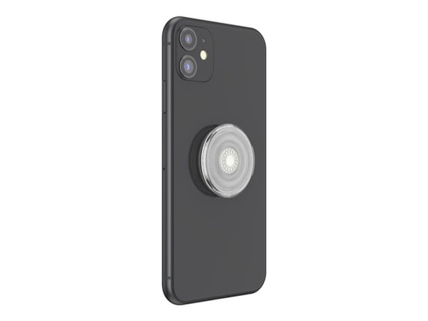 PopSockets PopGrip - Fingergrep/stativ for mobiltelefon - gjennomsiktig