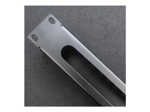 Qoltec - Rackkabelorganisator - solid steel, 24 ports - svart - 1U - 19"