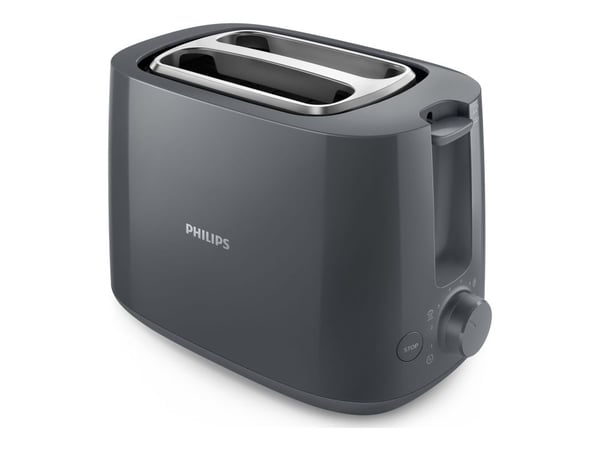 Philips Daily Collection HD2581/10, 2 viipale(i)ta, Harmaa, Muovi, Painikkeet, Rotaatio, 900 W, 220-240 V