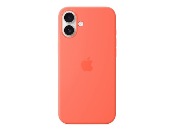 Apple - Baksidesskydd för mobiltelefon - MagSafe-kompatibilitet - silikon - orangeröd - för iPhone 16 Plus