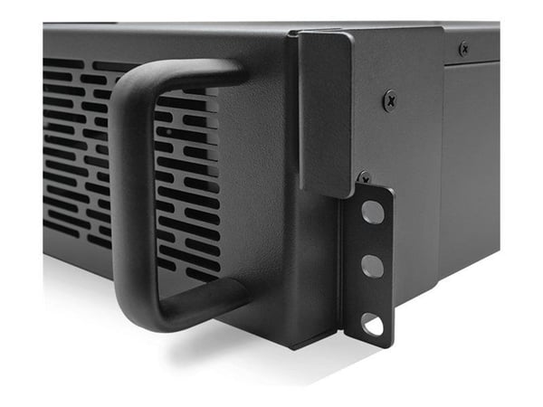 Qoltec - UPS (kan monteres i rack) - power factor 1.0, LCD, EPO, on-line - AC 110-300 V - 3000 watt - 3000 VA - 7 Ah - RS-232, USB - utgangskontakt...