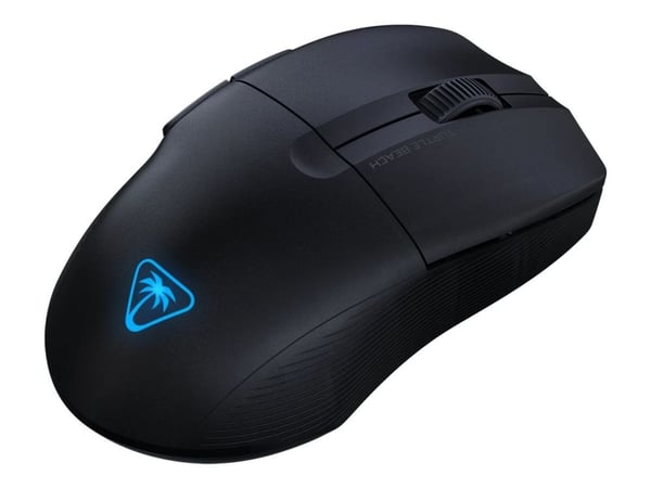 Turtle Beach Pure Air - Mus - ergonomisk - optisk - trådløs, kablet - Bluetooth, 2.4 GHz, USB-C - USB trådløs mottaker - svart