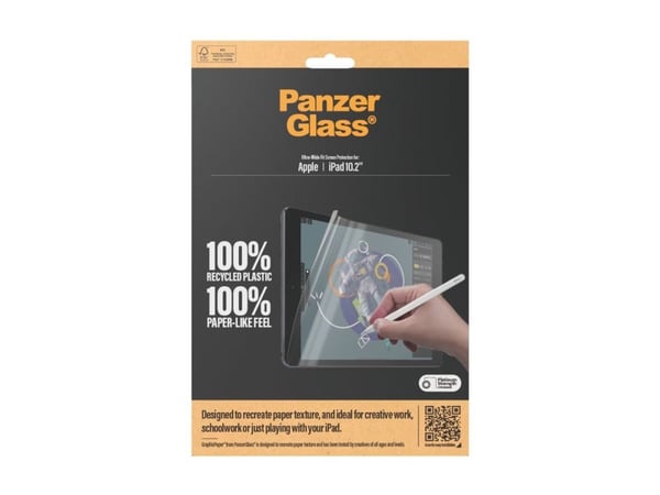 PanzerGlass - Skjermbeskyttelse for nettbrett - ultrabred passform - film - for Apple 10.2-inch iPad (7. generasjon, 8. generasjon, 9. generasjon)