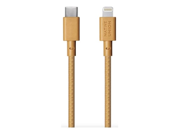 Native Union Belt Cable - Lightning-kabel - 24 pin USB-C hann til Lightning hann - 1.2 m - kraftpapir