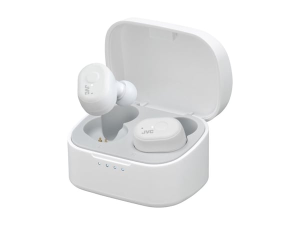 JVC HA-A11T - Marshmallow - True wireless-hodetelefoner med mikrofon - i øret - Bluetooth - hvit