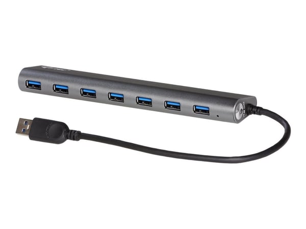 i-Tec METAL Series Charging HUB - Hubb - 7 x SuperSpeed USB 3.0 - skrivbordsmodell