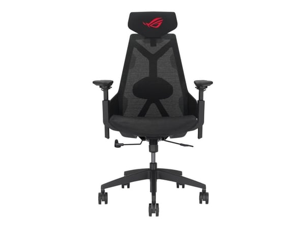 ASUS ROG Destrier Core - Spelstol - ergonomisk - armstöd - T-formad - lutning - svängtapp - polyamidnylon, andningsbar mesh, polyuretanskum - svart