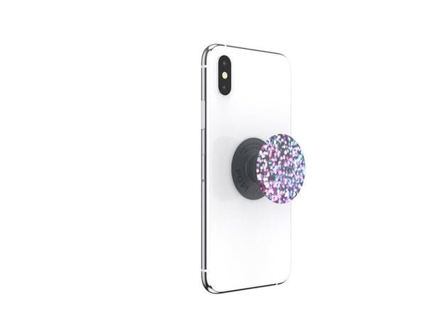 PopSockets PopGrip Basic - Fingergrep/stativ for mobiltelefon - universell - Unicorn Bokeh