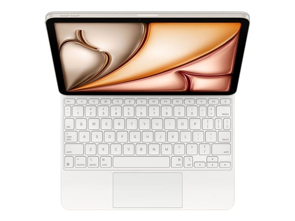 Apple Magic Keyboard - Tastatur og folioveske - med styrepute - Apple Smart connector - QWERTY - amerikansk engelsk - hvit - for 10.9-inch iPad Air...