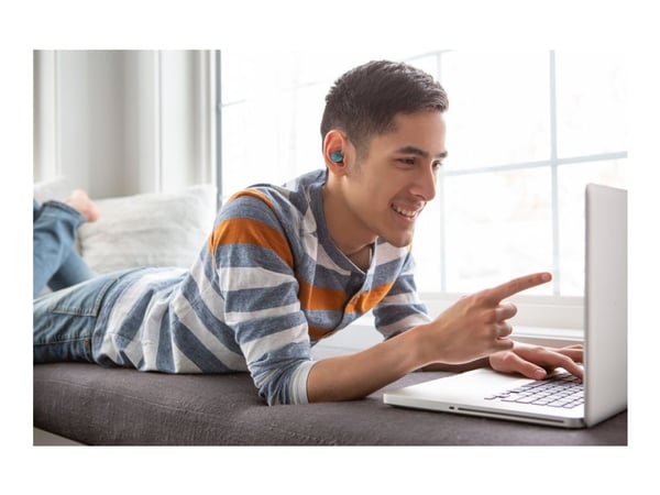JVC HA-A6T - Gumy Mini - True wireless-hodetelefoner med mikrofon - i øret - Bluetooth - matcha-grønn