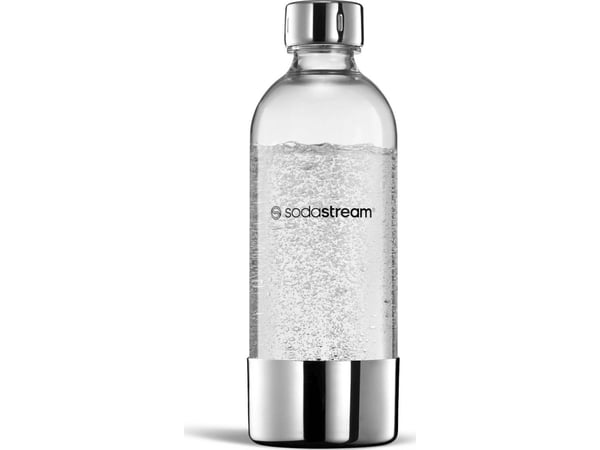 SodaStream 1041196410, Hiilihapotuspullo, Hopea, Läpinäkyvä, Muovi, Ruostumaton teräs, 1000 ml, ENSO, GAIA, TERRA, ART, 1 kpl