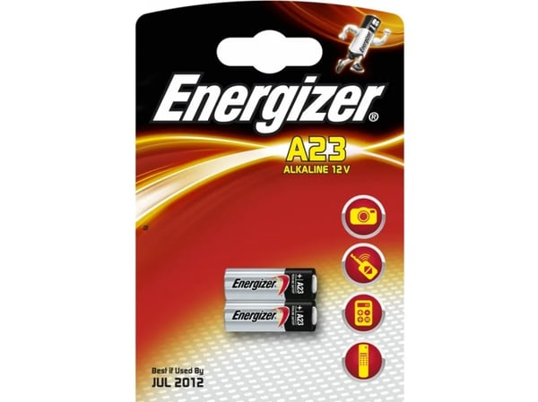 Energizer 7638900295641, Kertakäyttöinen akku, A23, Alkali, 12 V, 2 kpl, Kupla