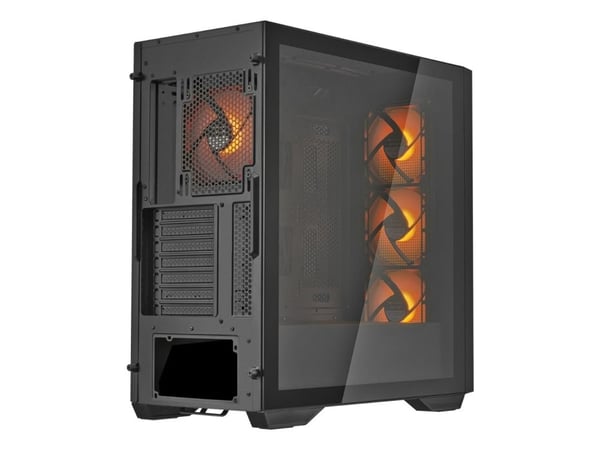 COUGAR Gaming UNIFACE RGB, Midi Tower, PC, Sort, ATX, CEB, EATX, Micro ATX, Mini-ITX, Multi, 18 cm
