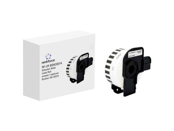 Renkforce RF-6027528, 30,48 m, 1,2 cm, 1 styck, Vit, papper, QL-500 QL-550 QL-500A QL-500BS QL-500BW QL-560VP QL-560 QL-570 QL-580N QL-650TD