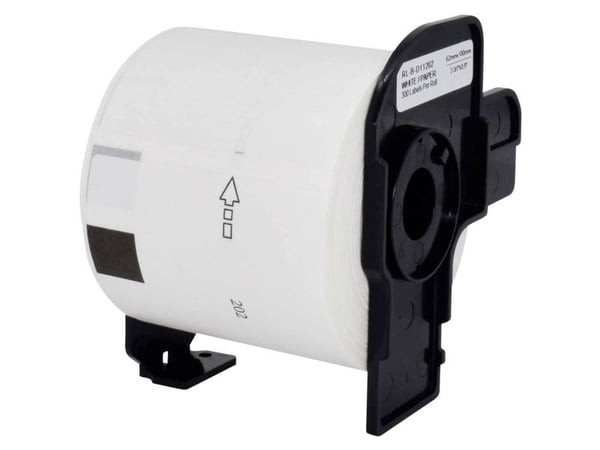 Renkforce RF-6027498, Hvit, Selvklebende skriveretikett, Kontinuerlig etikett, Rull, Papir, Direkte Termisk