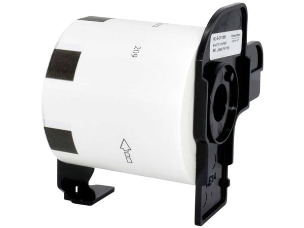 Renkforce RF-6027500, Hvit, Selvklebende skriveretikett, Kontinuerlig etikett, Rull, Papir, Direkte Termisk