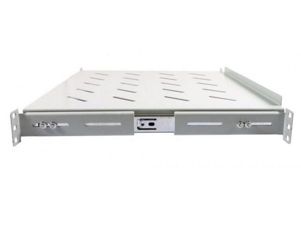 ALLNET 19zbh Uttrekkbar hylle for 900 mm skapdybde lysegrå t650750mm
