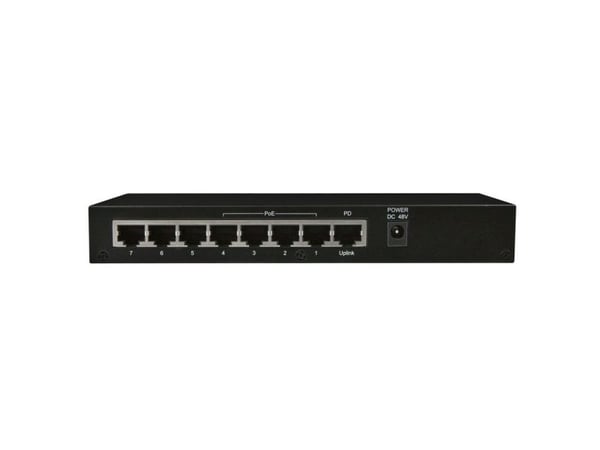 ALLNET ALL-SG8208PD, Uhåndtert (100/1000/10000), Full dupleks, Strøm over Ethernet (PoE)