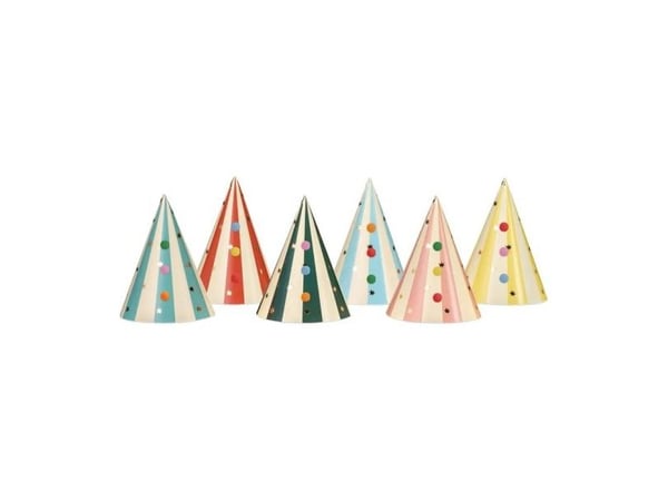 Hatter med dusker 16 cm 6 stk