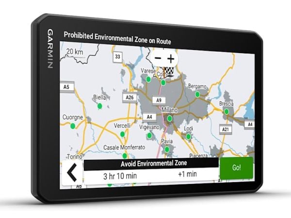 Garmin dezl LGV720, 17,6 cm (6,95"), 1024 x 600 piksler, TFT, 88,9 x 152,4 mm (3,5 x 6"), horisontalt, 89 x 152 mm