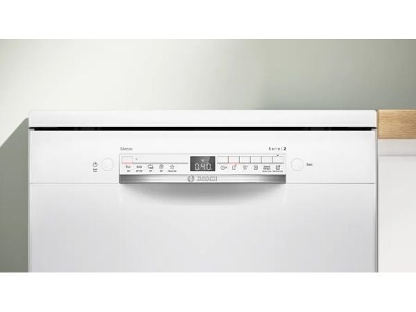 Bosch Serie 2 SMS2ITW09E, Frittstående, Full størrelse (60 cm), Hvit, Hvit, 13 kuverter, C