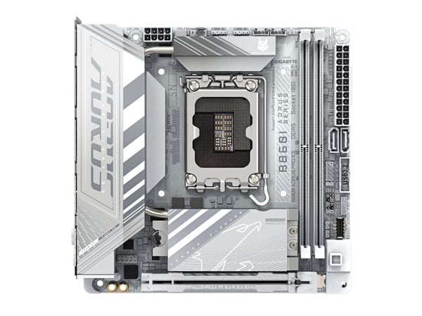 AORUS B860I PRO ICE - Hovedkort - mini-ITX - LGA1851-sokkel - B860 Chipset - USB4, USB-C 3.2 Gen2, USB 3.2 Gen 1, USB 3.2 Gen 2 - Bluetooth, 2.5 Gi...