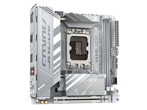 AORUS B860I PRO ICE - Hovedkort - mini-ITX - LGA1851-sokkel - B860 Chipset - USB4, USB-C 3.2 Gen2, USB 3.2 Gen 1, USB 3.2 Gen 2 - Bluetooth, 2.5 Gi...