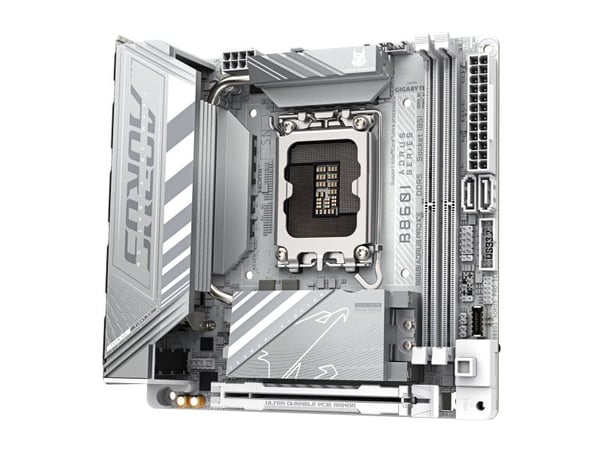 AORUS B860I PRO ICE - Hovedkort - mini-ITX - LGA1851-sokkel - B860 Chipset - USB4, USB-C 3.2 Gen2, USB 3.2 Gen 1, USB 3.2 Gen 2 - Bluetooth, 2.5 Gi...