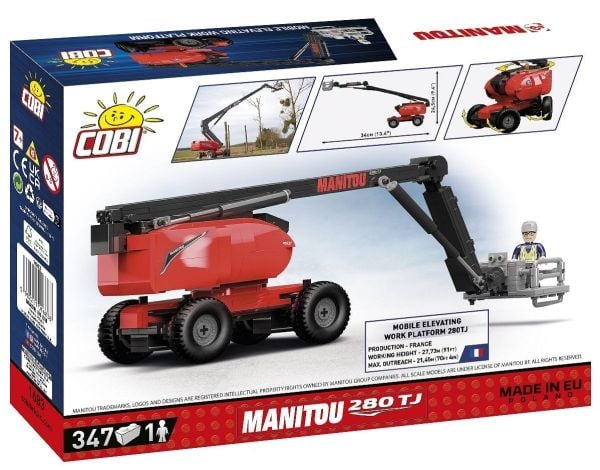 COBI Manitou 280 TJ, Byggeklosser, 6 år, 347 stykker