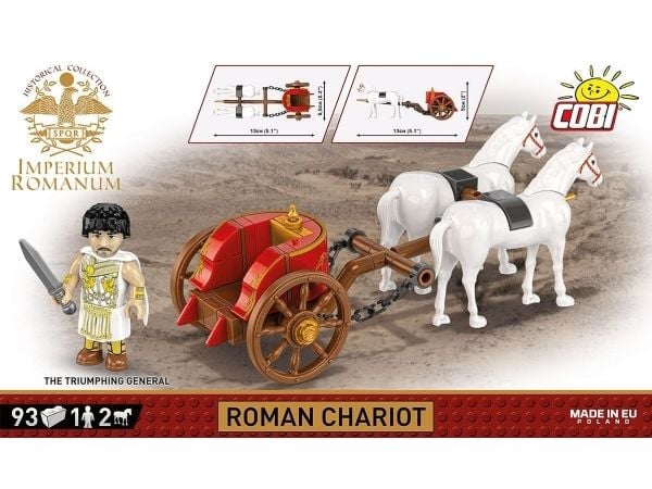 COBI Roman chariot, Byggeklosser, 6 år, 93 stykker
