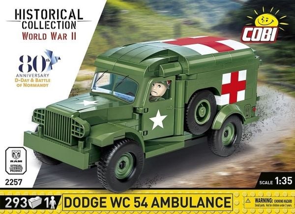 COBI Dodge WC-54 Ambulance, Byggeklosser, 7 år, 293 stykker